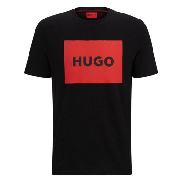Hugo Mens Dulive Box Logo T-Shirt / Black